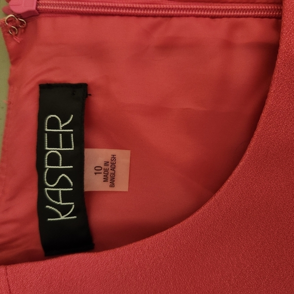 NWT Kasper 'Camellia' Elegant Pink Sleeveless Dress - Picture 10 of 10